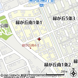 北海道旭川市緑が丘南１条周辺の地図