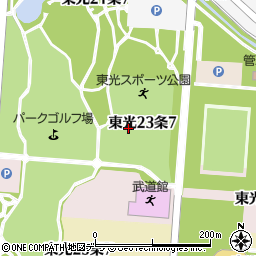 北海道旭川市東光２３条周辺の地図