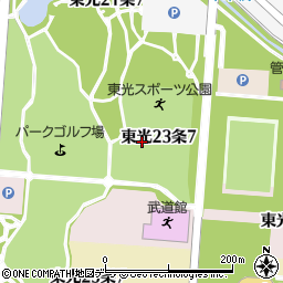 北海道旭川市東光２３条周辺の地図