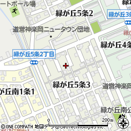 北海道旭川市緑が丘５条周辺の地図