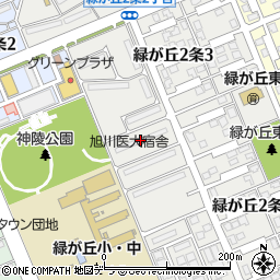 旭川医大宿舎周辺の地図
