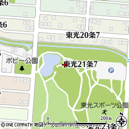北海道旭川市東光２１条周辺の地図
