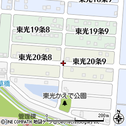 北海道旭川市東光２０条周辺の地図