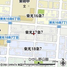 北海道旭川市東光１７条7丁目周辺の地図