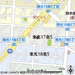 北海道旭川市東光１７条5丁目周辺の地図