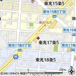寿薬品株式会社　旭川営業所周辺の地図