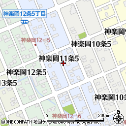 北海道旭川市神楽岡１１条周辺の地図