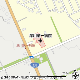 ヤマザキＹショップ深川第一病院売店周辺の地図