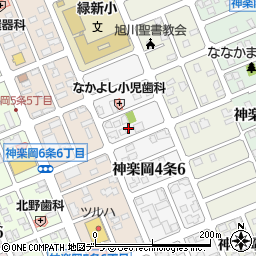 北海道旭川市神楽岡４条6丁目2-6周辺の地図