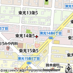 北海道旭川市東光１４条5丁目4-14周辺の地図