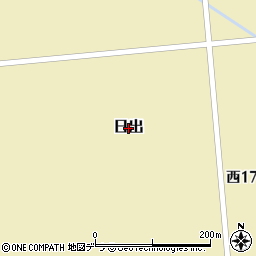 北海道訓子府町（常呂郡）日出周辺の地図