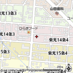 北海道旭川市東光１４条4丁目6-2周辺の地図