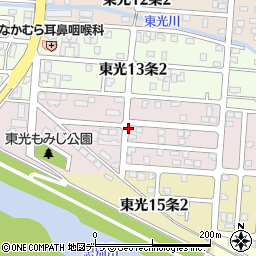 北海道旭川市東光１４条2丁目周辺の地図