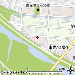 北海道旭川市東光１４条1丁目1-5周辺の地図