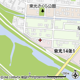 北海道旭川市東光１４条1丁目1-4周辺の地図
