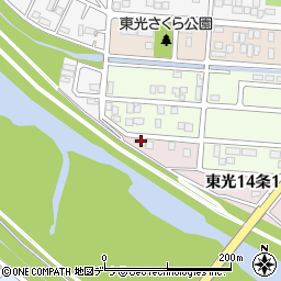 北海道旭川市東光１４条1丁目1-2周辺の地図