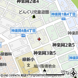 北海道旭川市神楽岡３条周辺の地図