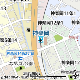 神楽岡駅周辺の地図