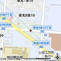 北海道旭川市東光９条周辺の地図