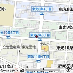 旭川東光郵便局周辺の地図