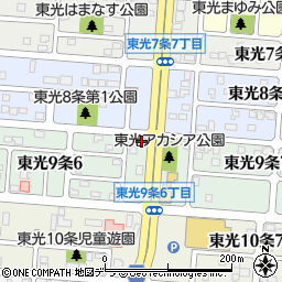 柿崎青果店　東光店周辺の地図