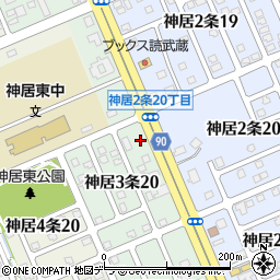 セブンイレブン旭川神居雨紛店周辺の地図