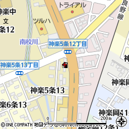 ＥＮＥＯＳ　Ｃｈａｌｌｅｎｇｅ旭川神楽ＳＳ周辺の地図