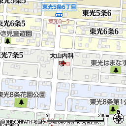 大山内科医院周辺の地図