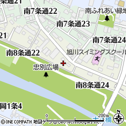 共栄食肉株式会社　旭川営業所周辺の地図