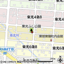 東光ふじ公園トイレ周辺の地図