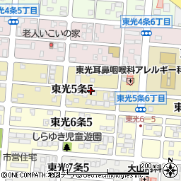 北海道旭川市東光５条周辺の地図