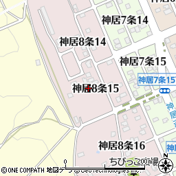 北海道旭川市神居８条周辺の地図