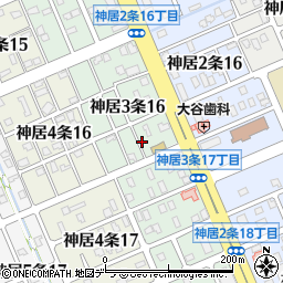 北海道旭川市神居３条16丁目3周辺の地図