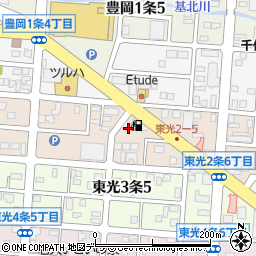 北海道エネルギー株式会社　道北支店セルフ東光２条ＳＳ周辺の地図