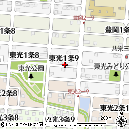 北海道旭川市東光１条9丁目周辺の地図