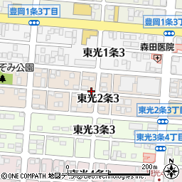 日本メディアシステム株式会社　旭川オフィス周辺の地図