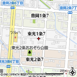 北海道旭川市東光１条7丁目周辺の地図