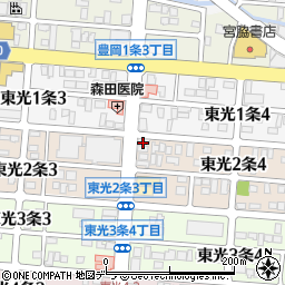 貝谷米穀店東光支店周辺の地図