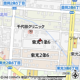 北海道旭川市東光１条6丁目周辺の地図