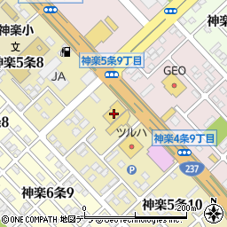 ＨｏｎｄａＣａｒｓ旭川神楽店周辺の地図