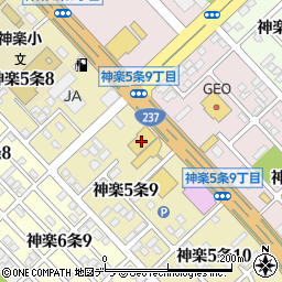 ＨｏｎｄａＣａｒｓ旭川神楽店周辺の地図