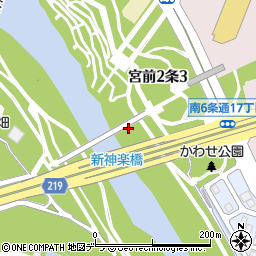 宮前公園トイレ周辺の地図