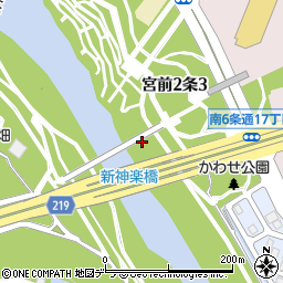 宮前公園トイレ周辺の地図