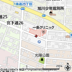 北海道旭川市東光１条1丁目周辺の地図