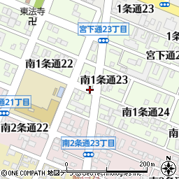 北海道旭川市南１条通周辺の地図