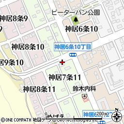 北海道旭川市神居７条周辺の地図