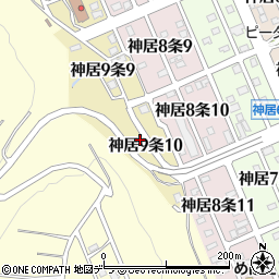 北海道旭川市神居９条10丁目周辺の地図