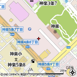 北海道旭川市神楽４条周辺の地図