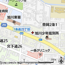 北海道旭川市豊岡１条1丁目2周辺の地図