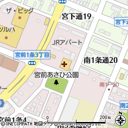 イエローハット旭川宮前店周辺の地図